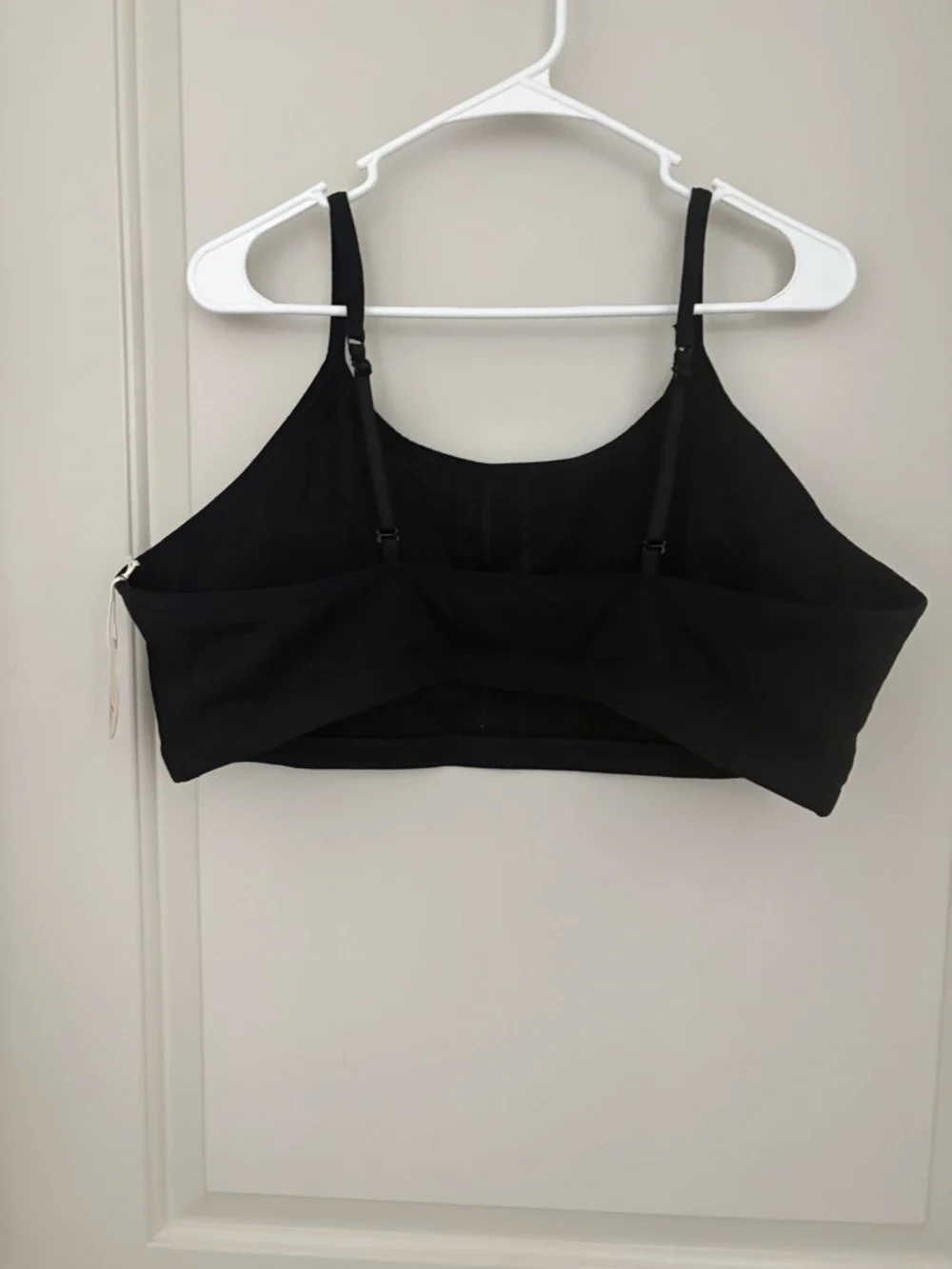 Pact Black Thin -Strap Camisole crop top sports bra NWT Size 3XL organic Cotton - Picture 2 of 6